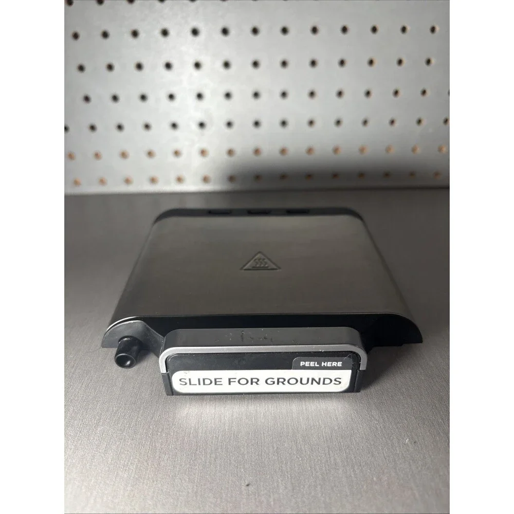 Ninja CFP301 Coffee Grounds Sliding Lid Stainless Steel Replacement Part